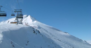 40 см сняг натрупа на ски център Банско