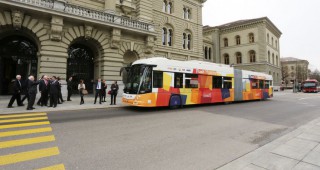 Напълно електрически автобуси в Швейцария
