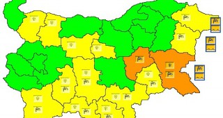 Оранжев код за опасно време в Сливенска и Бургаска област