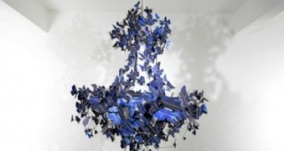 Соларен полилей с 502 сапфирено сини пеперуди