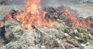 Над 7000 метра бракониерски мрежи бяха изгорени край Варна