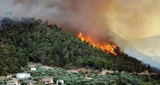 Земетресение и горски пожари в Гърция
