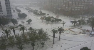Сняг валя в парламентарната столица на Южна Африка - Кейптаун