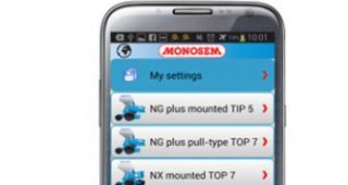 Регулиране на сеитбената норма с MONOSEM чрез приложение за смартфони