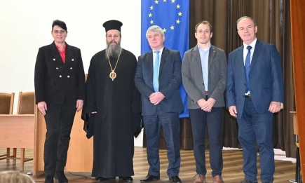 Публичната лекция на Негово Високопреосвещенство Неврокопския митрополит Серафим предизвика голям интерес сред академичната общност